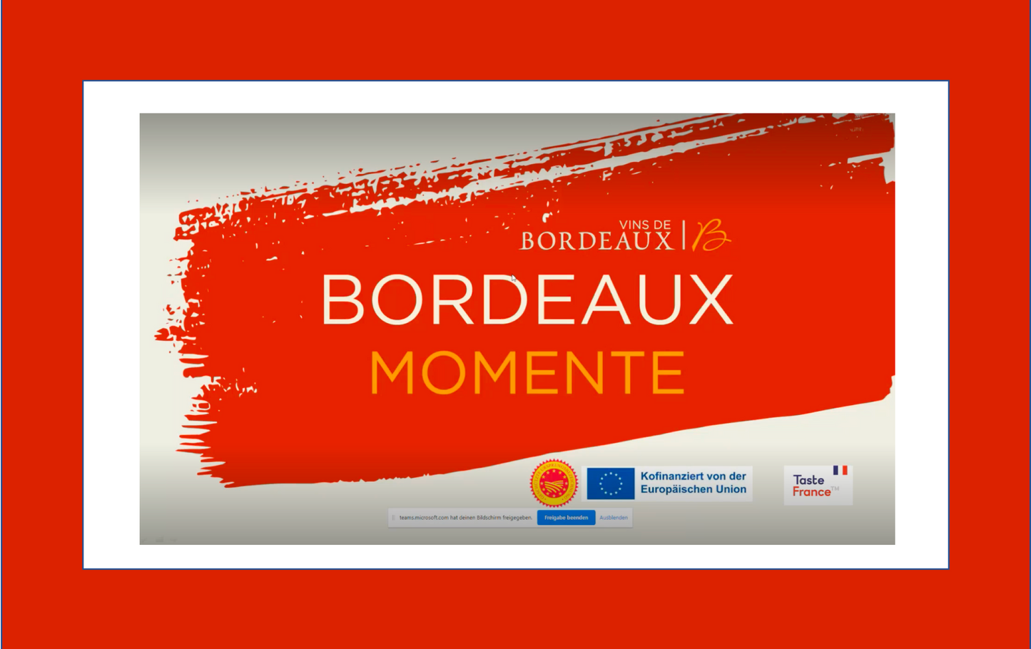 Jetzt geht´s Bordeaux!