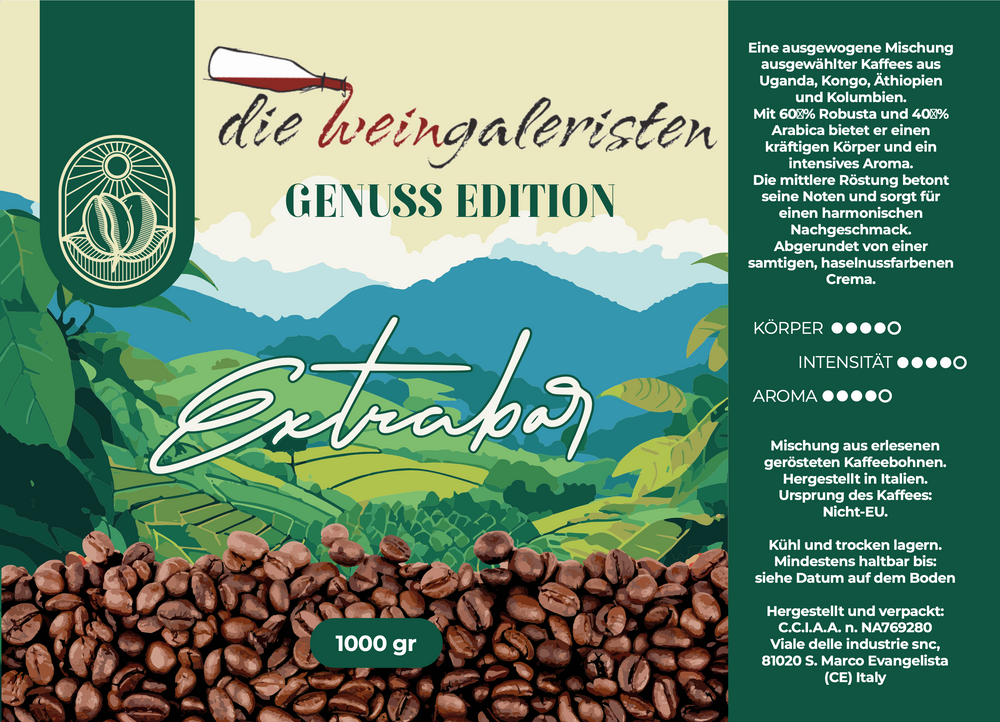 Espresso Dunkel  -  1 KG - IN KÜRZE WIEDER AUF LAGER