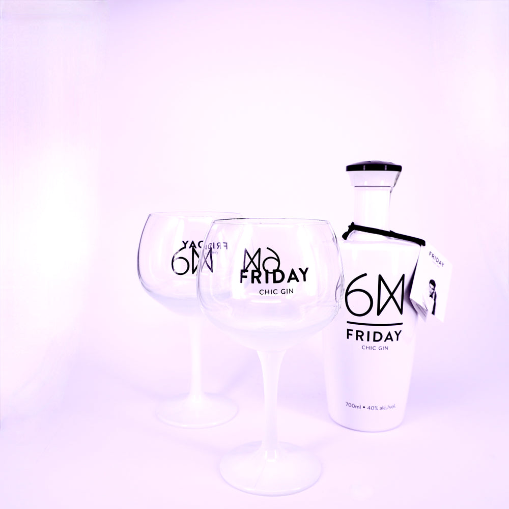 Friday Chic Gin & 2 Chic Gin Gläser in der 21% Aktion
